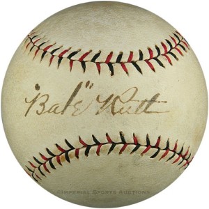 Babe Ruth Signed Baseball Babe Ruth Autographed Baseball