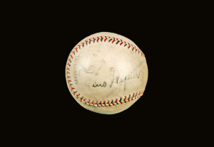 Honus Wagner autographed baseball