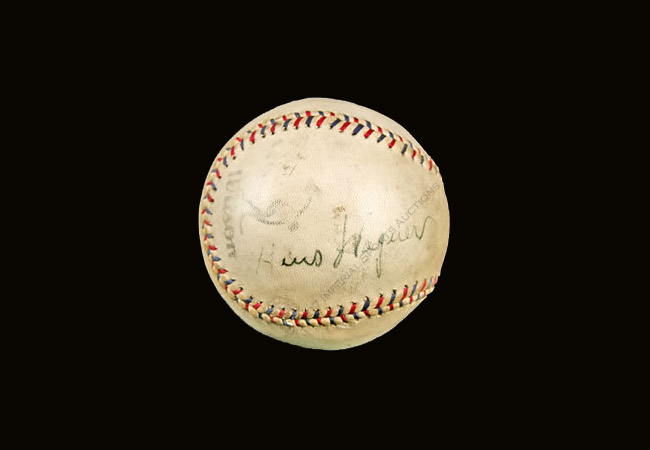 Honus Wagner single signed baseball (PSA LOA)
