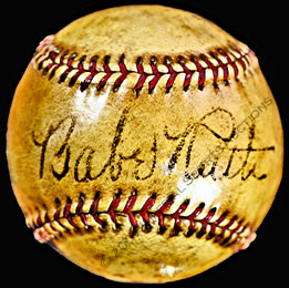 Signed Babe Ruth Baseball