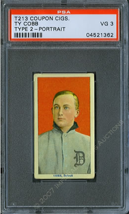 Ty Cobb Cigarette Card