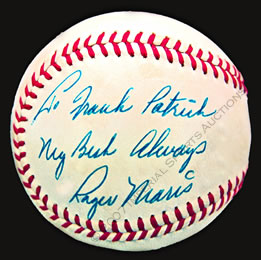Autographed Roger Maris Baseball