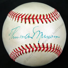 Autographed Thurman Munson Baseball